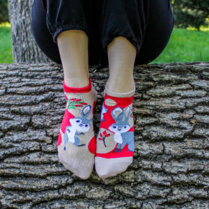 Veselé členkové ponožky – Zajac