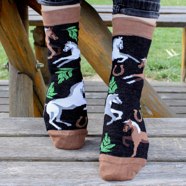 Veselé ponožky – Kone