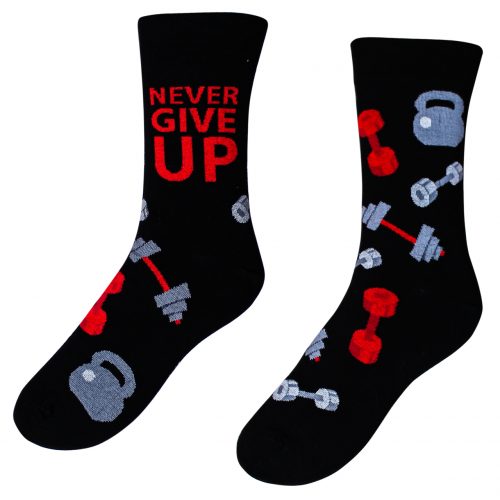 Veselé ponožky – Never give up ( Veselé ponožky – Never give up