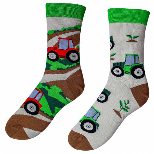 Veselé ponožky – Traktor