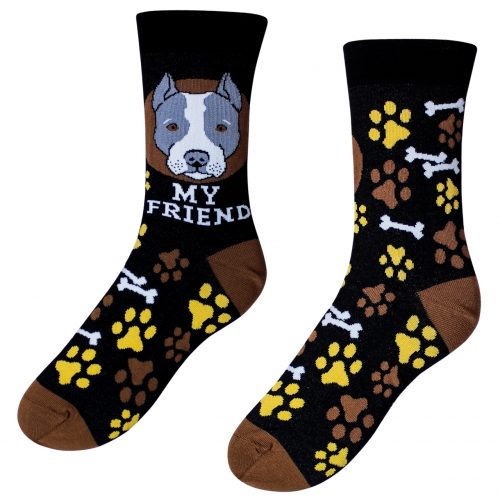 Veselé ponožky – pes Staford ( Veselé ponožky – pes Staford