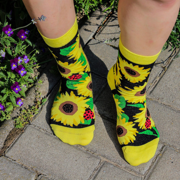 Veselé ponožky –Slnečnice