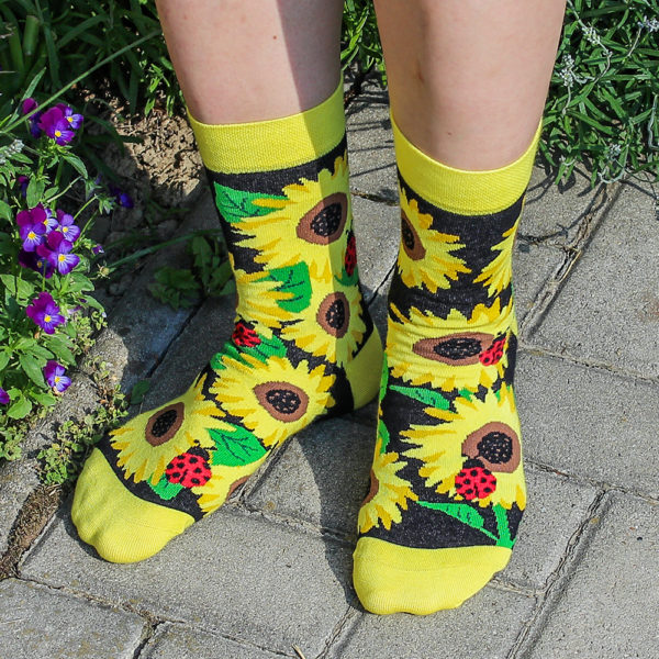 Veselé ponožky –Slnečnice