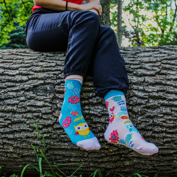 Veselé ponožky –Sova