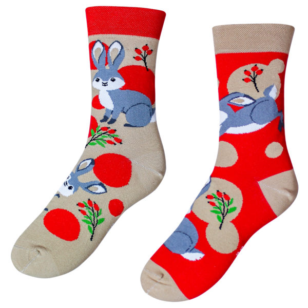 Veselé ponožky –Zajac