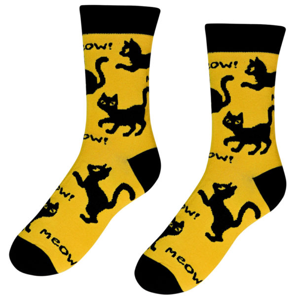 Veselé ponožky – Čierne mačky