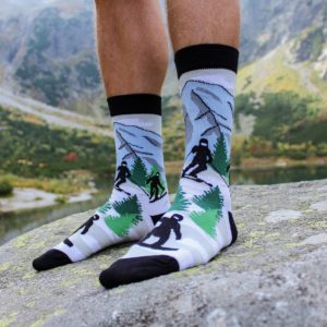 Veselé ponožky – Lyžiar