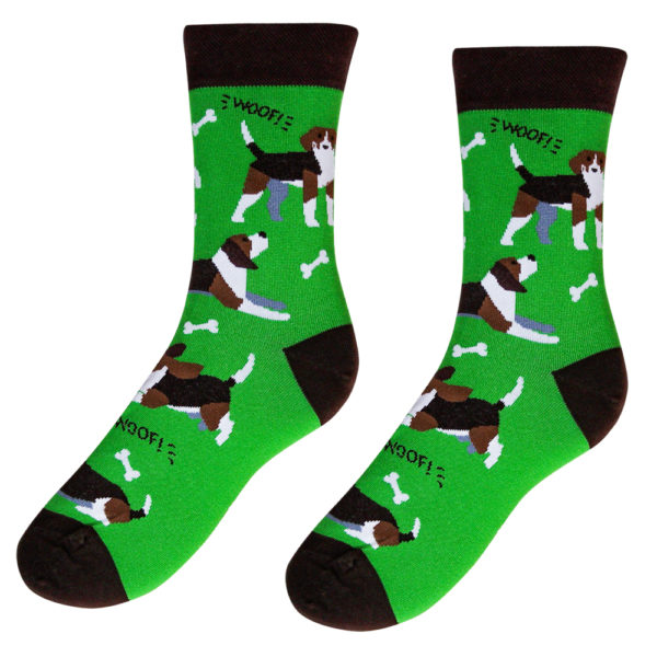 Veselé ponožky –Pes Bígl