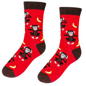 Veselé ponožky opica
