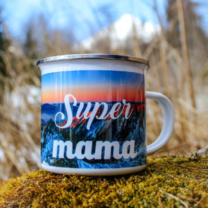 Plechový hrnček - Super mama