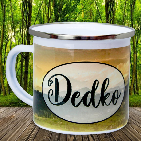 Plechový hrnček - Dedko